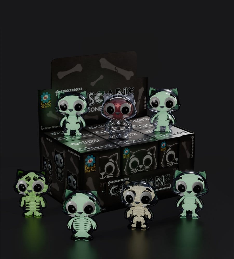 Catscans Mini Figures S2 Bare Bones 6 cm Blind Box Display (6)