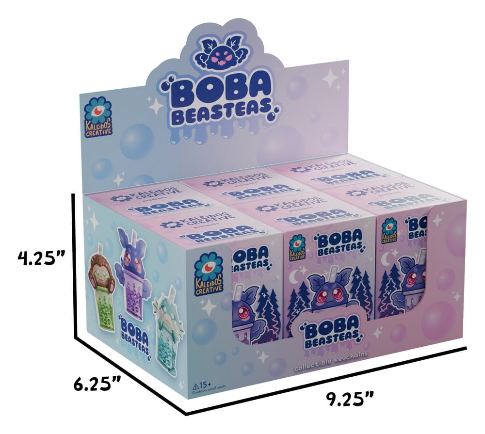 Boba Beasteas Keychain 8 cm Blind Box Display (8)