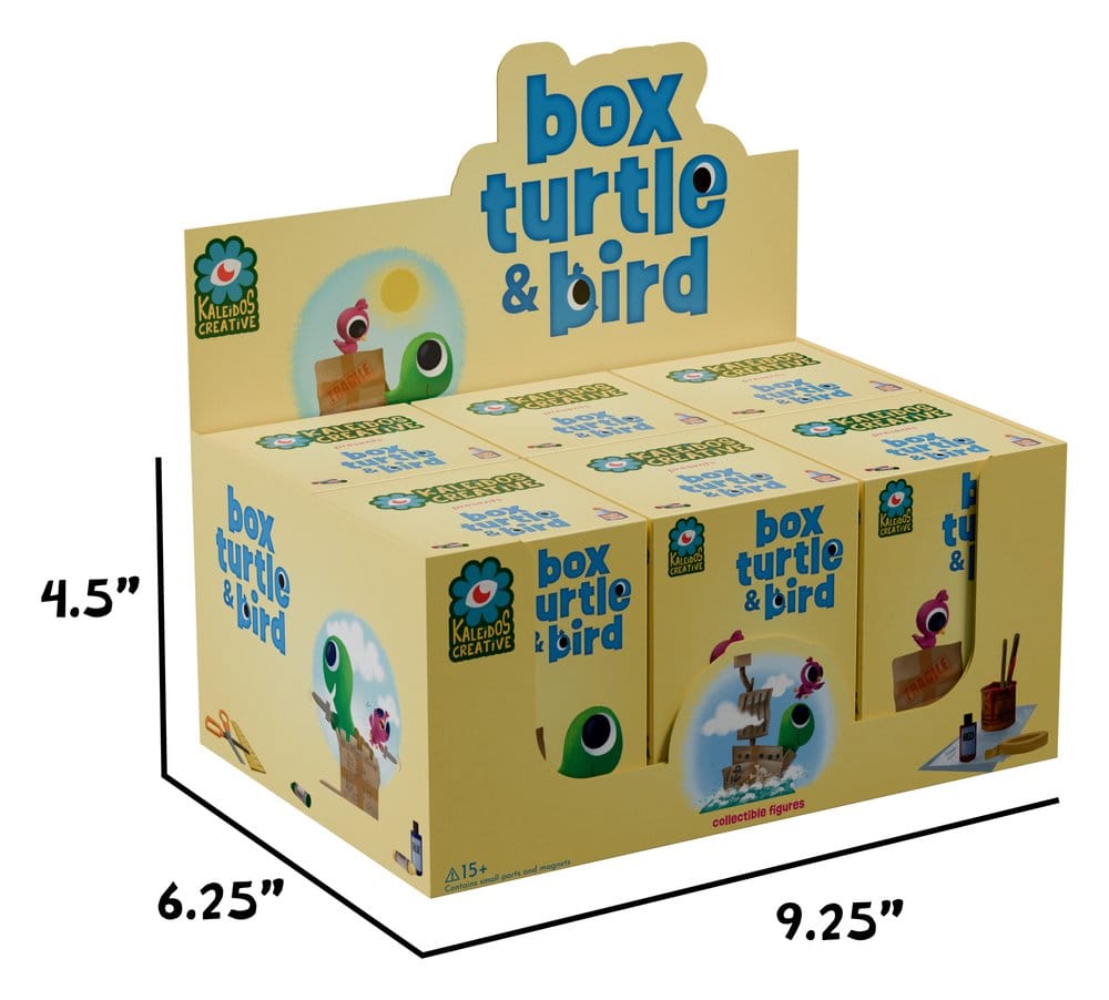 Box Turtle and Bird Mini Figures S1 9 cm Blind Box Display (6)