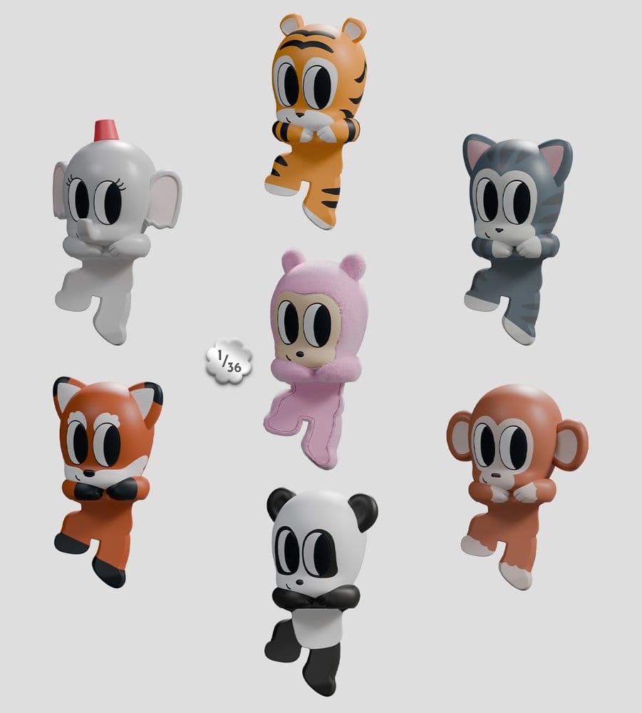 Tiny Shiny Hiney Peakers Mini Figures S1 6 cm Blind Box Display (6)