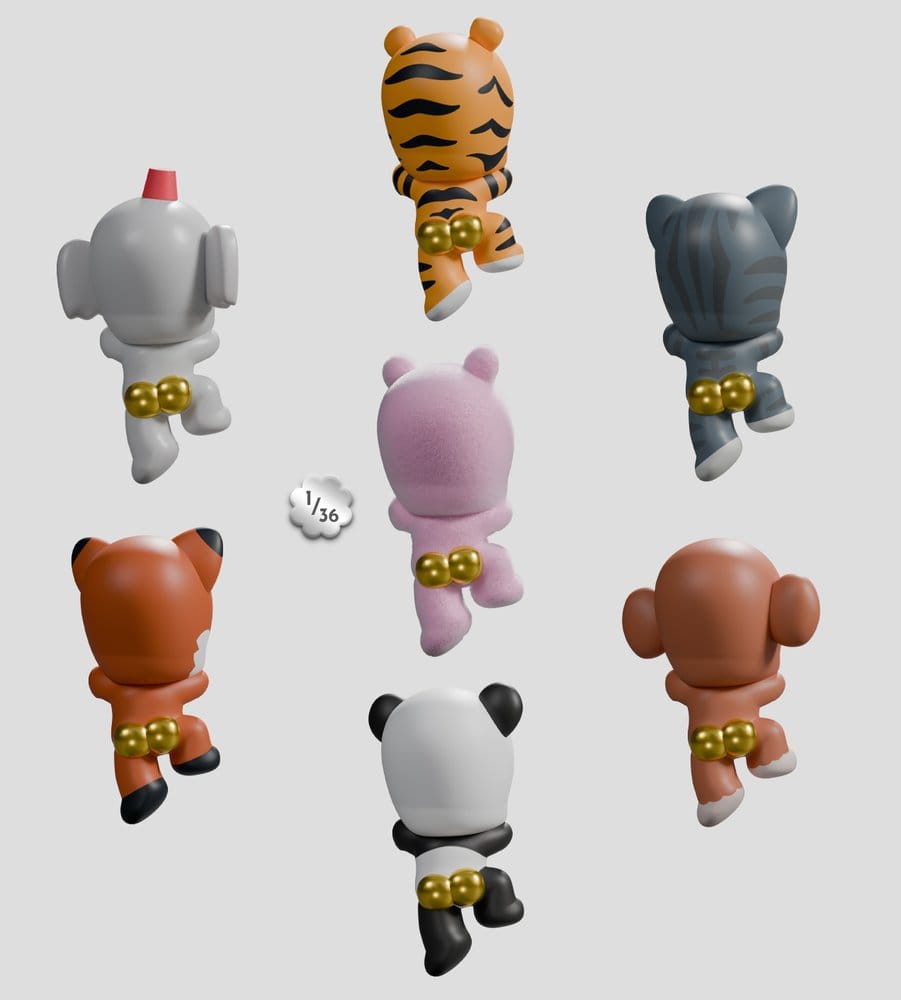 Tiny Shiny Hiney Peakers Mini Figures S1 6 cm Blind Box Display (6)