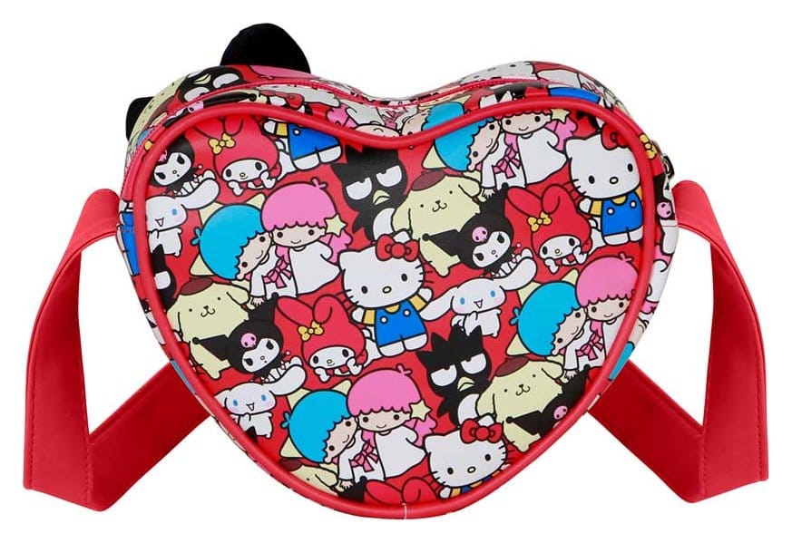 Sanrio Casual Heart Crossbody Bag Hello Kitty Friends Multicolour