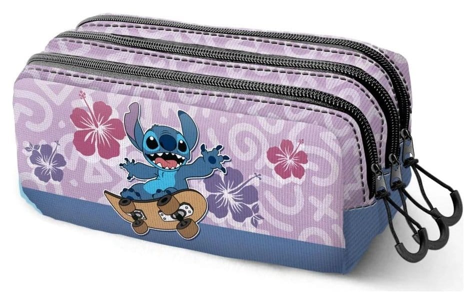 Lilo & Stitch Fan Trick Pencil case 2.2 Skate Lilac