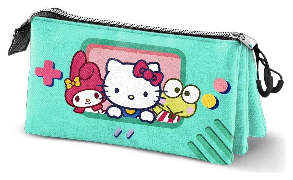 Sanrio Triple Pencil Case Hello Kitty Videogame