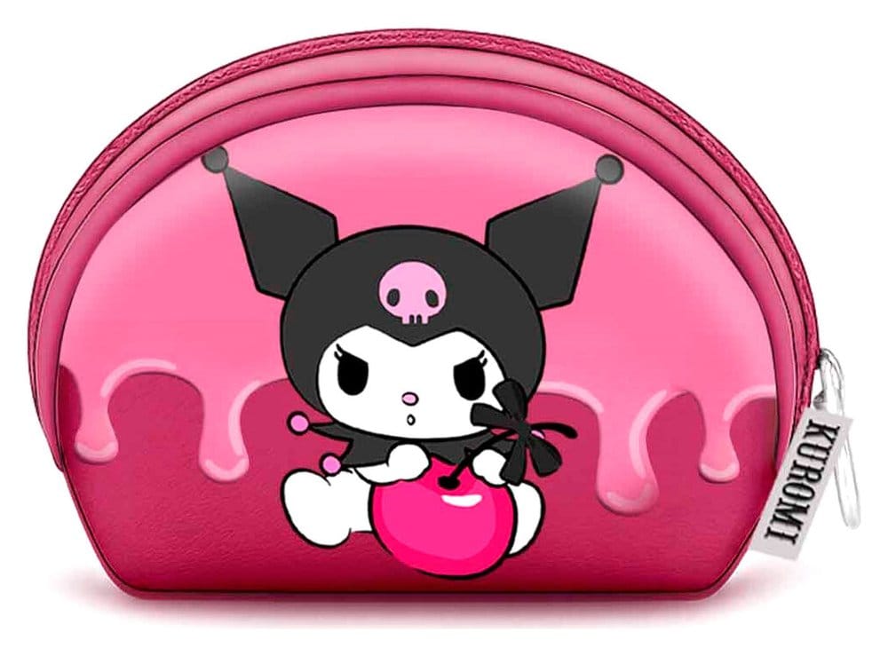 Sanrio Casual Oval Coin Purse Kuromi Cherry