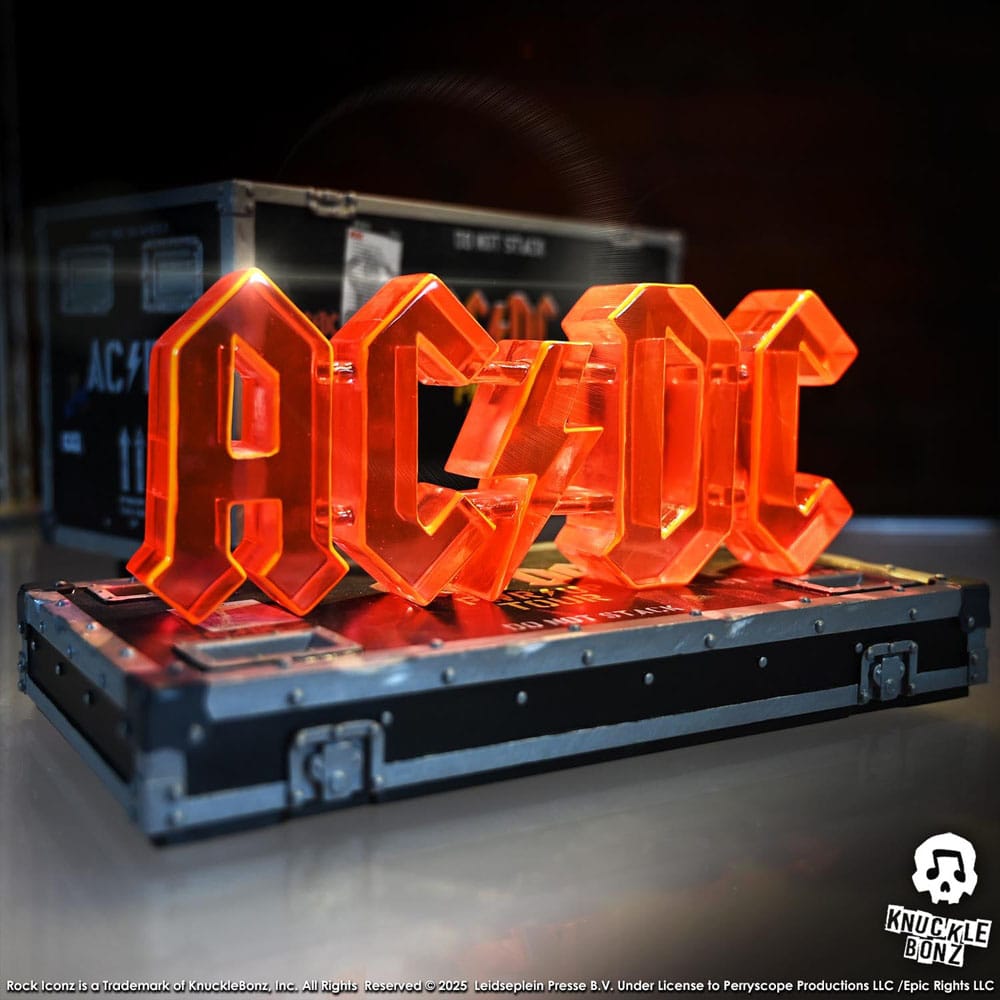 AC/DC Rock Iconz On Tour Statue PWR UP Tour Road Case