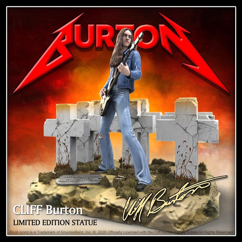 Metallica Rock Iconz Figure Cliff Burton III 21 cm