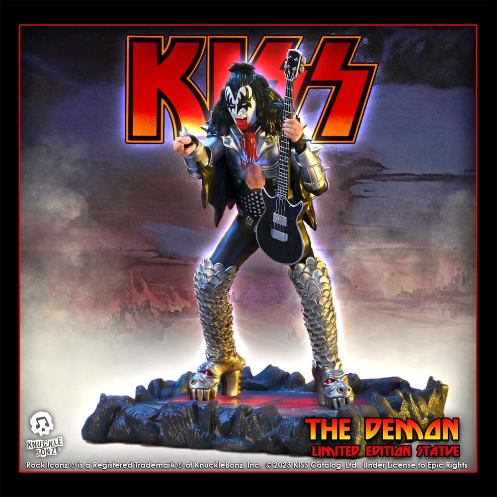 Kiss Rock Iconz Statue Der Dämon (Zerstörer) 22 cm