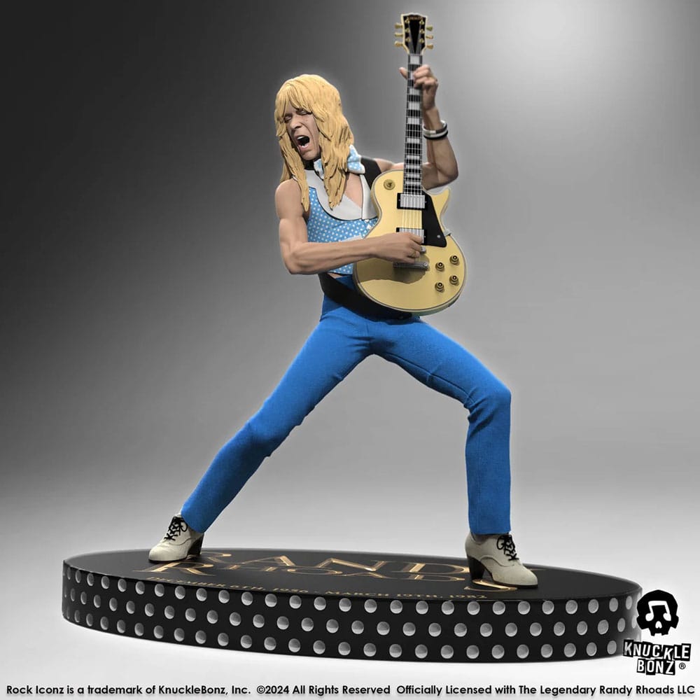 Randy Rhoads IV Rock Iconz Statue The Early Years Blue Version 24 cm