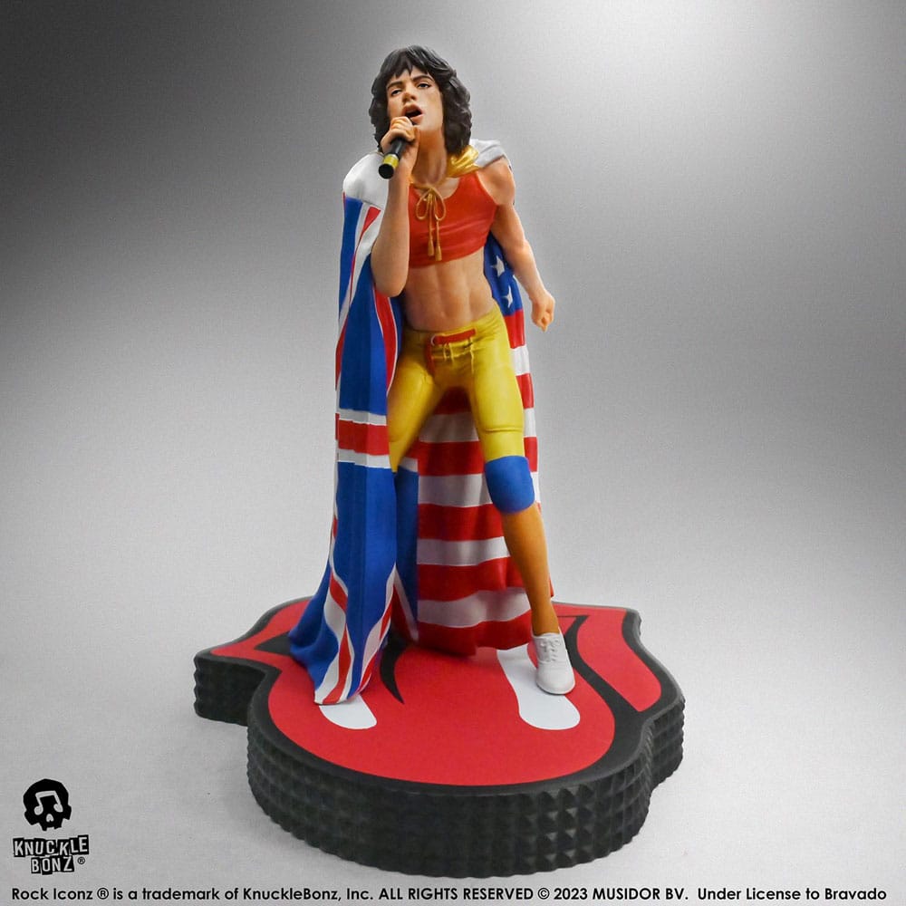 Die Rolling Stones Rock Iconz Statue Mick Jagger (Tattoo You Tour 1981) 22 cm