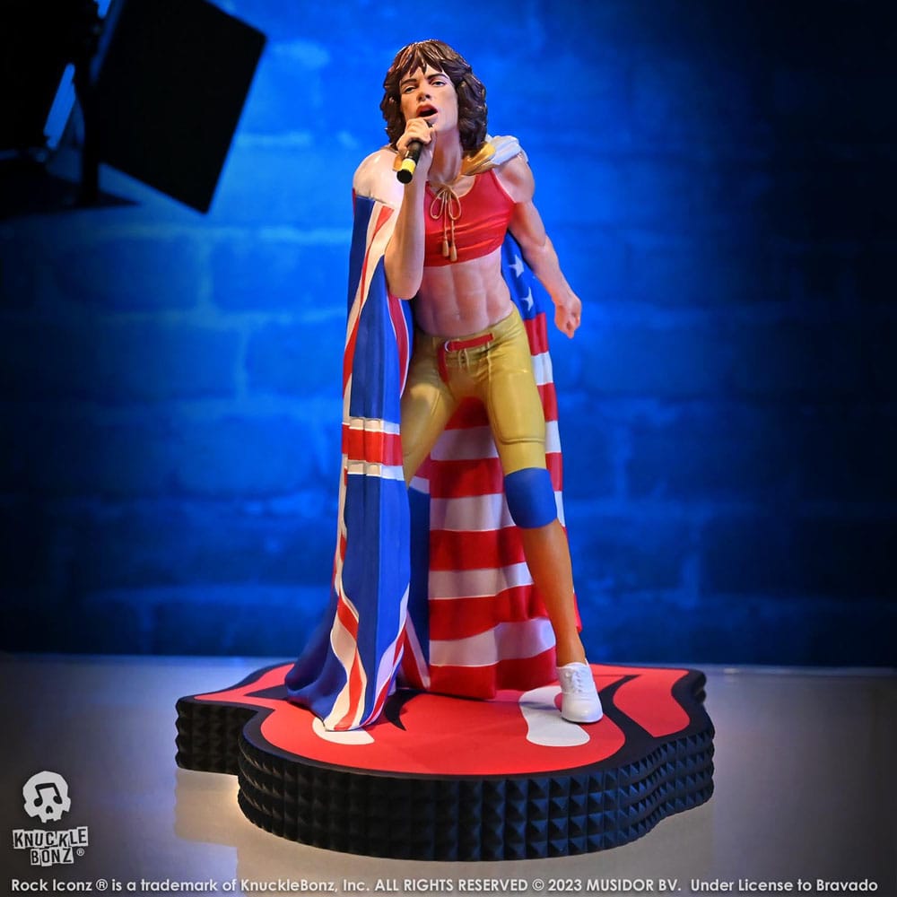 Die Rolling Stones Rock Iconz Statue Mick Jagger (Tattoo You Tour 1981) 22 cm