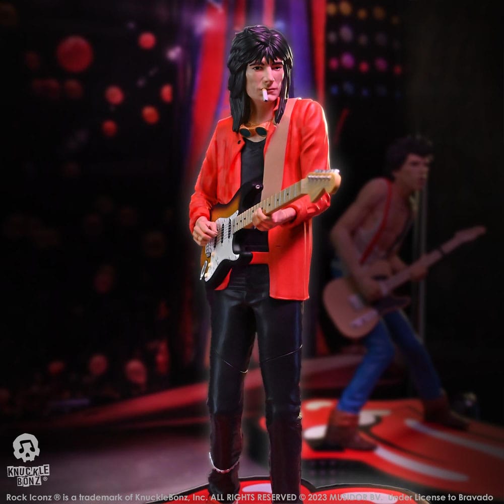 Die Rolling Stones Rock Iconz Statue Ronnie Wood (Tattoo You Tour 1981) 22 cm