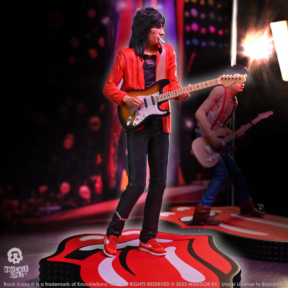 Die Rolling Stones Rock Iconz Statue Ronnie Wood (Tattoo You Tour 1981) 22 cm