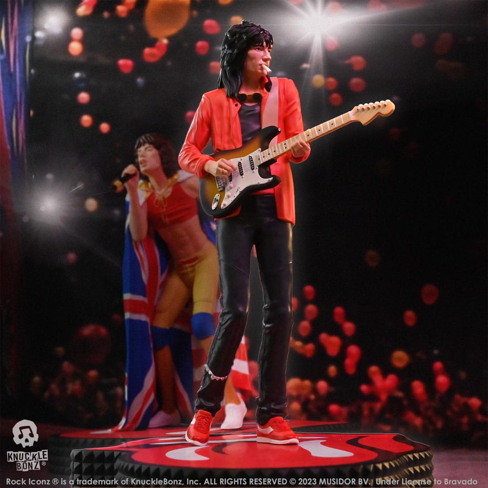 Die Rolling Stones Rock Iconz Statue Ronnie Wood (Tattoo You Tour 1981) 22 cm