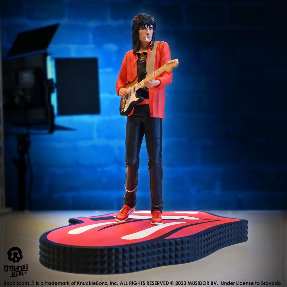 Die Rolling Stones Rock Iconz Statue Ronnie Wood (Tattoo You Tour 1981) 22 cm