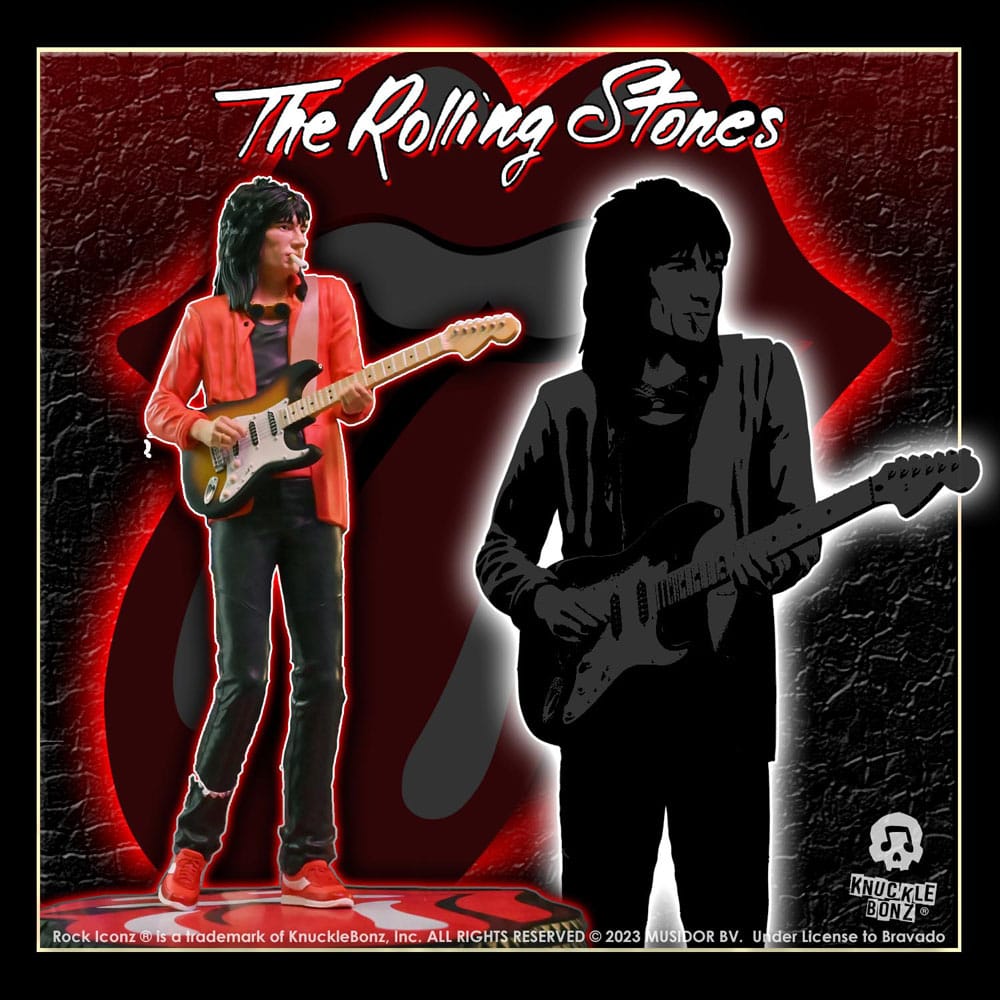 Die Rolling Stones Rock Iconz Statue Ronnie Wood (Tattoo You Tour 1981) 22 cm