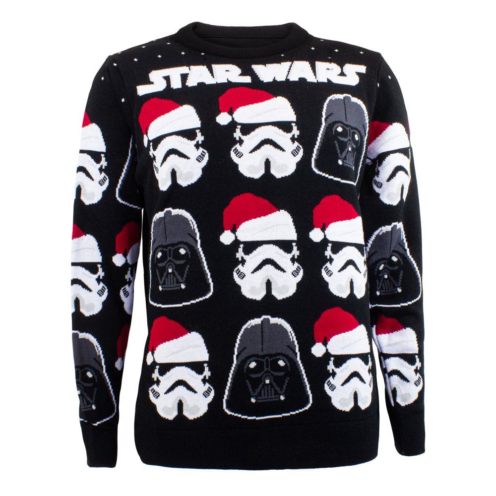 Star Wars Sweatshirt Christmas Jumper Darth Vader / Stormtrooper Size L