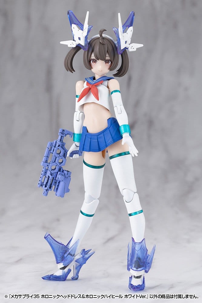 Kotobukiya M.S.G. Model Kit Accessory Set Mecha Supply 34 Holonic Headdress & Holonic High Heels White Ver.