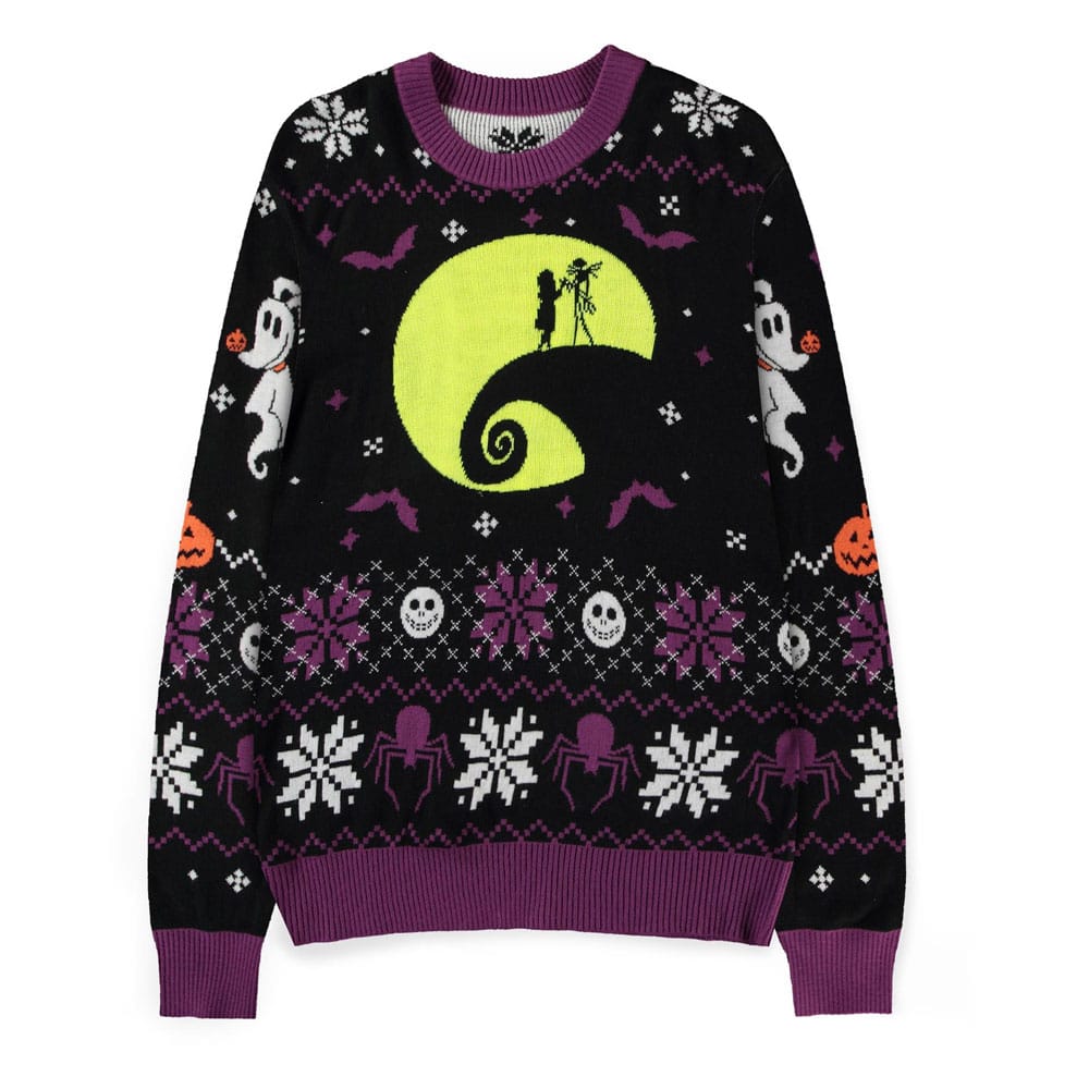 Nightmare Before Christmas Sweater Glow in the Dark (Christmas Jumper) Size M