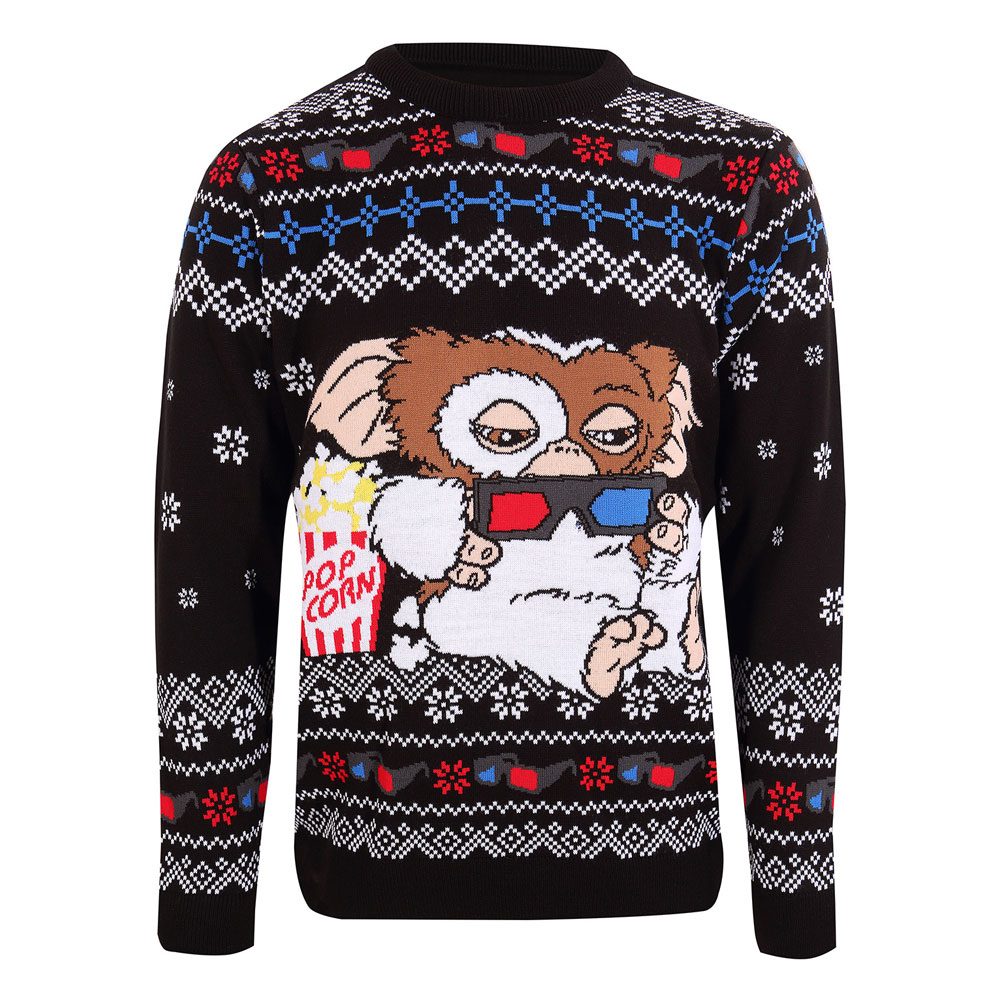 Gremlins Sweatshirt Christmas Jumper Gizmo Popcorn Size M