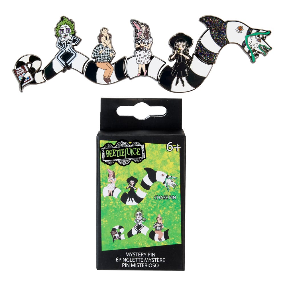 Beetlejuice by Loungefly Enamel Pins Sandworm Puzzle Blind Box Assortment (12)