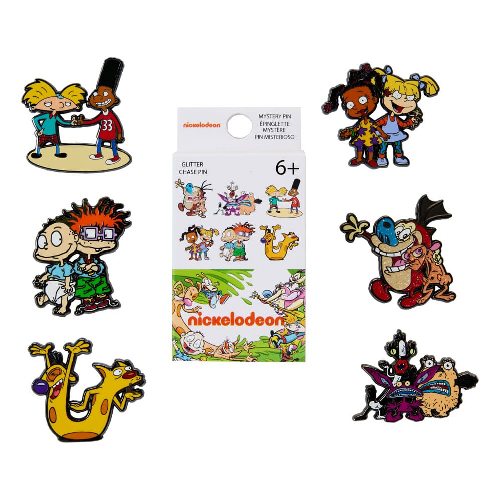 Nickelodeon by Loungefly Enamel Pins Retro Series Blind Box Assortment (12)