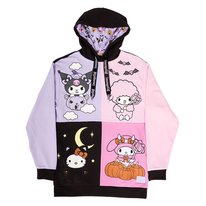 Kuromi and my Melodi by Loungefly hooded jacket Halloween Size S