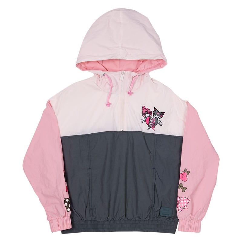 Sanrio by Loungefly Windbreaker Jacket My Melody and Kuromi Size S