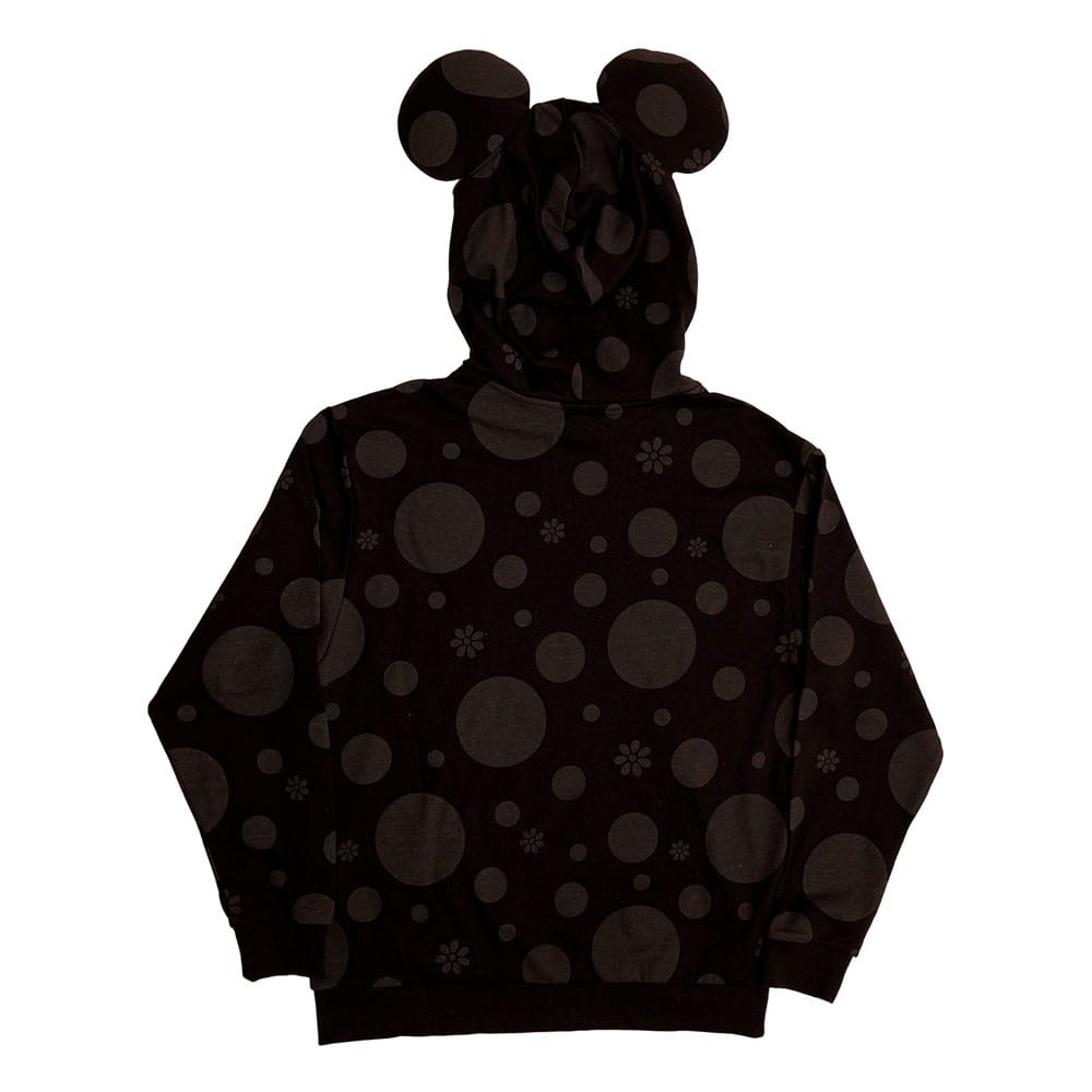 Disney by Loungefly Hoodie Sweater Unisex Minnie Rocks the Dots Florals Size M