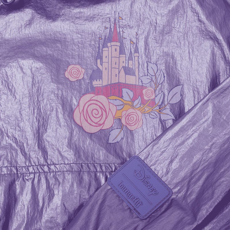 Disney by Loungefly Windbreaker Jacket Princess Aurora & Prince Phillip Size L