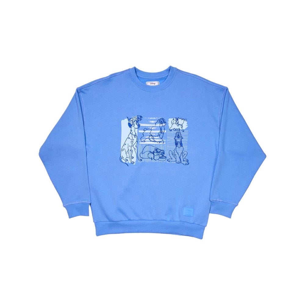 Disney by Loungefly Sweatshirt Unisex Dogs & Cats Oversized Crewneck Size XL