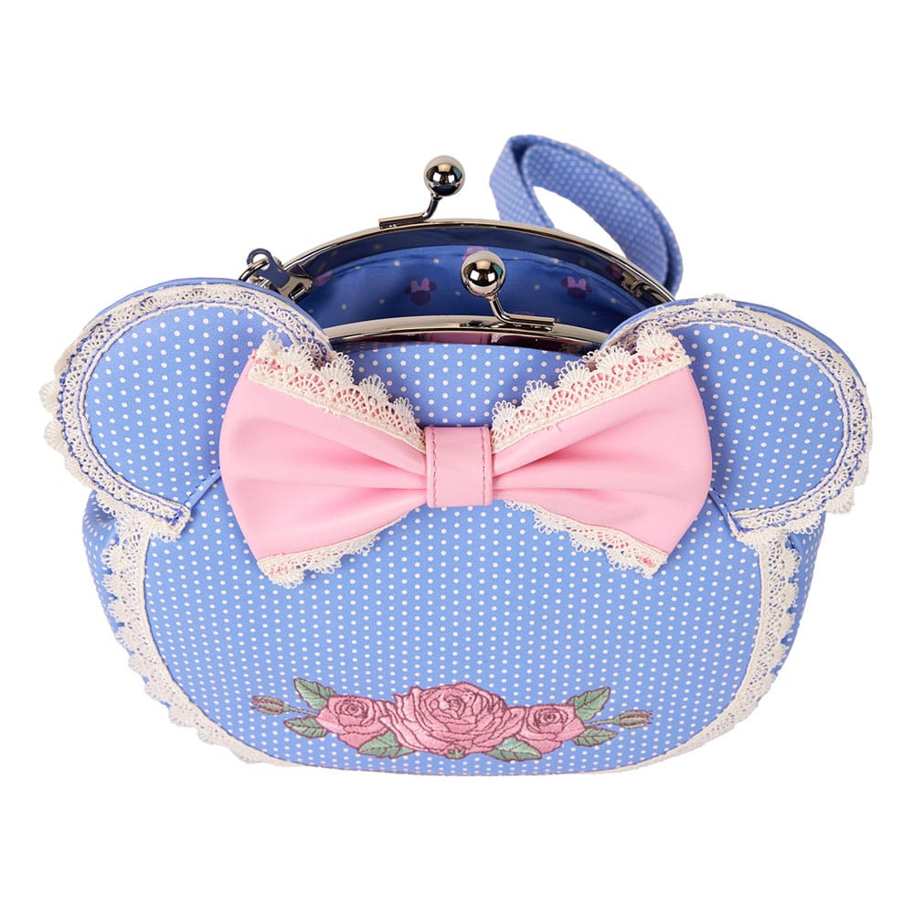 Disney by Loungefly Crossbody Minnie Floral and Lace Kisslock