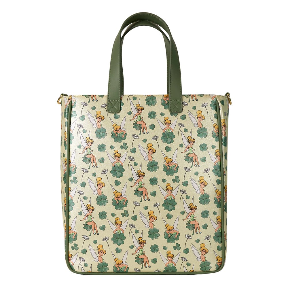 Disney by Loungefly Tote Bag with Coin Purse Tinker Bell 4-Leaf Clover