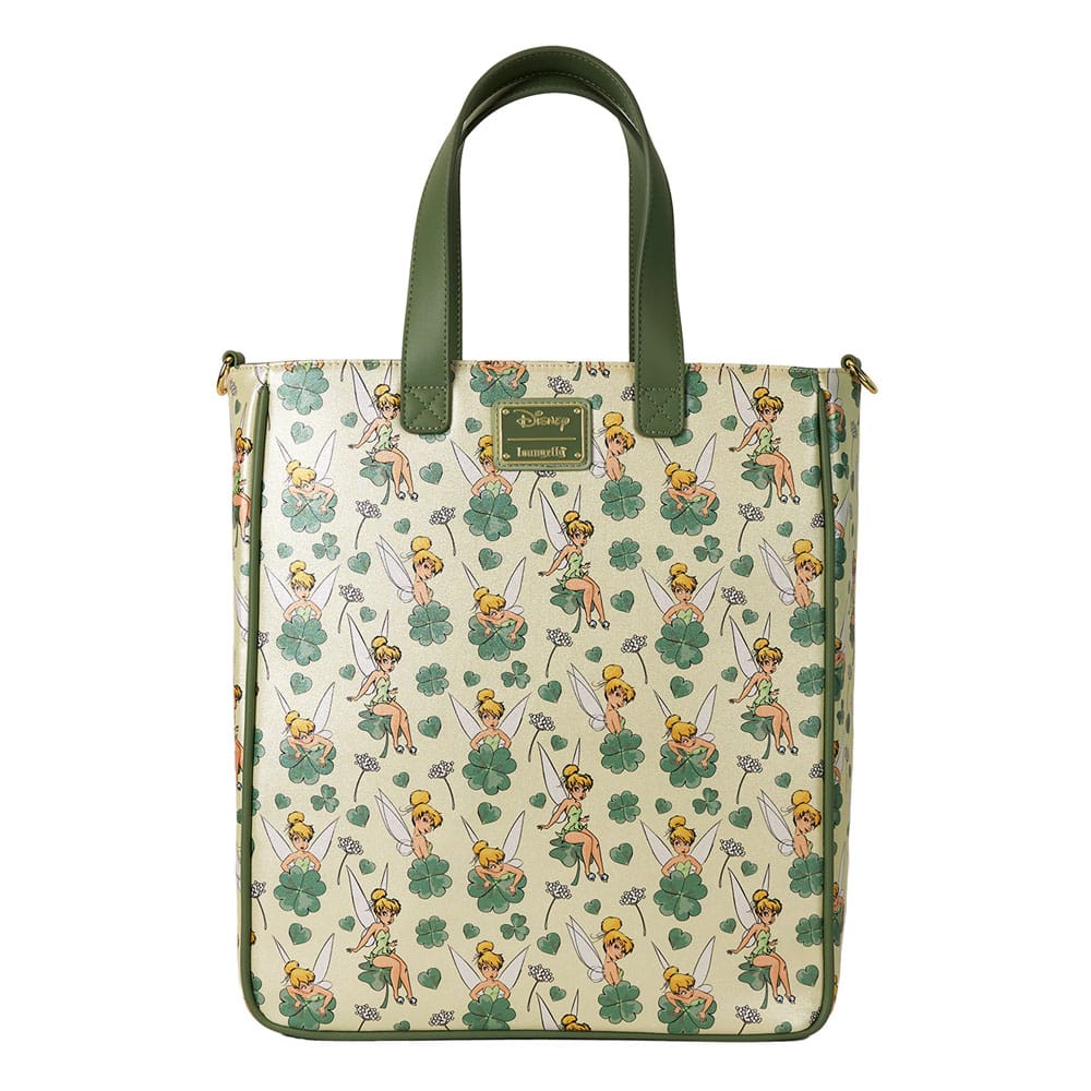 Disney by Loungefly Tote Bag with Coin Purse Tinker Bell 4-Leaf Clover