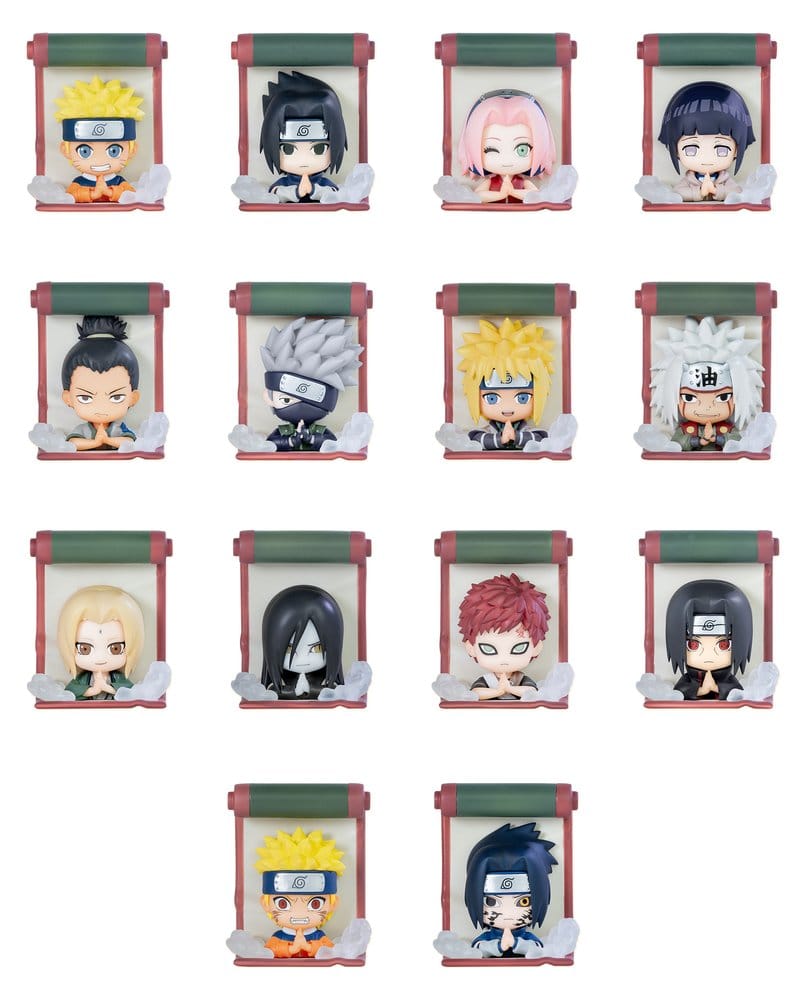 Naruto 3D Magnet Secret Ninja Scroll Series Blind Box Display (12)