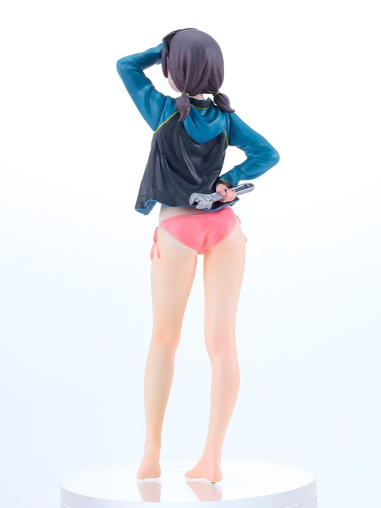 Original Character PLAMAX Plastic Model Kit MF-97 minimum factory Minori with Honda BF350 Grand Prix White 10 cm