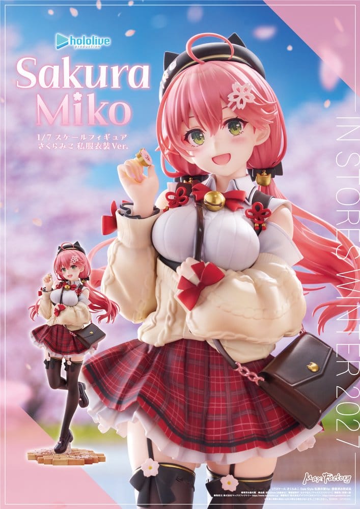 Hololive Production PVC Figure 1/7 Sakura Miko: Date Style - Casual Outfit Ver. 24 cm