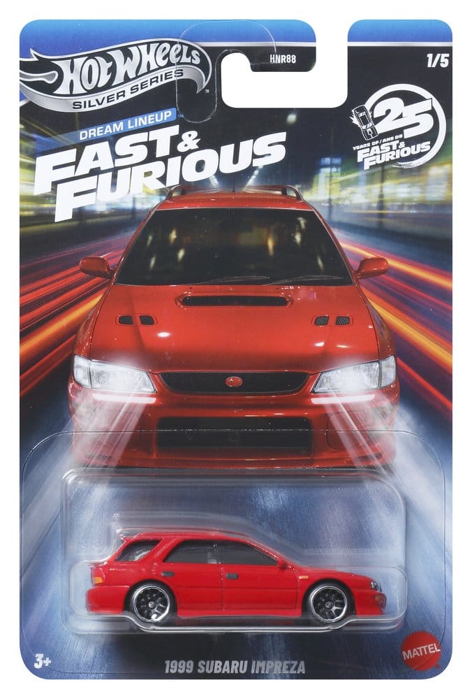 Fast & Furious Hot Wheels Silver Series Die-Cast Vehicles 1/64 979N Assortment (24)