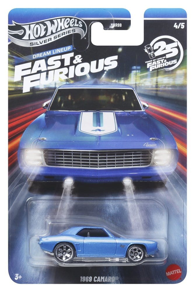 Fast & Furious Hot Wheels Silver Series Die-Cast Vehicles 1/64 979N Assortment (24)