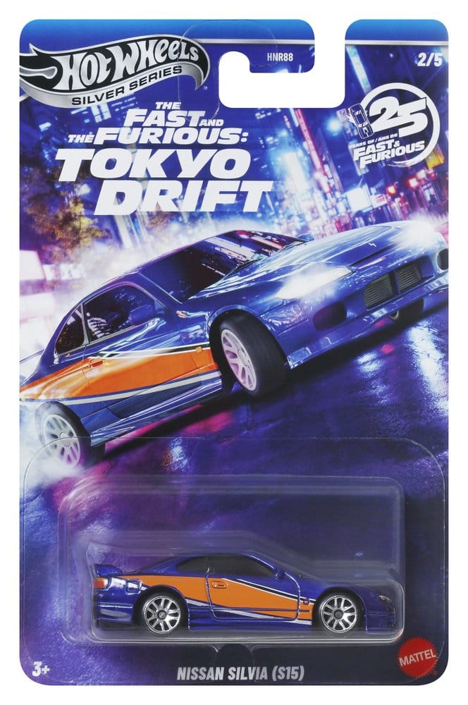 Fast & Furious Hot Wheels Silver Series Die-Cast Vehicles 1/64 979M Tokyo Drift Assortment (24)