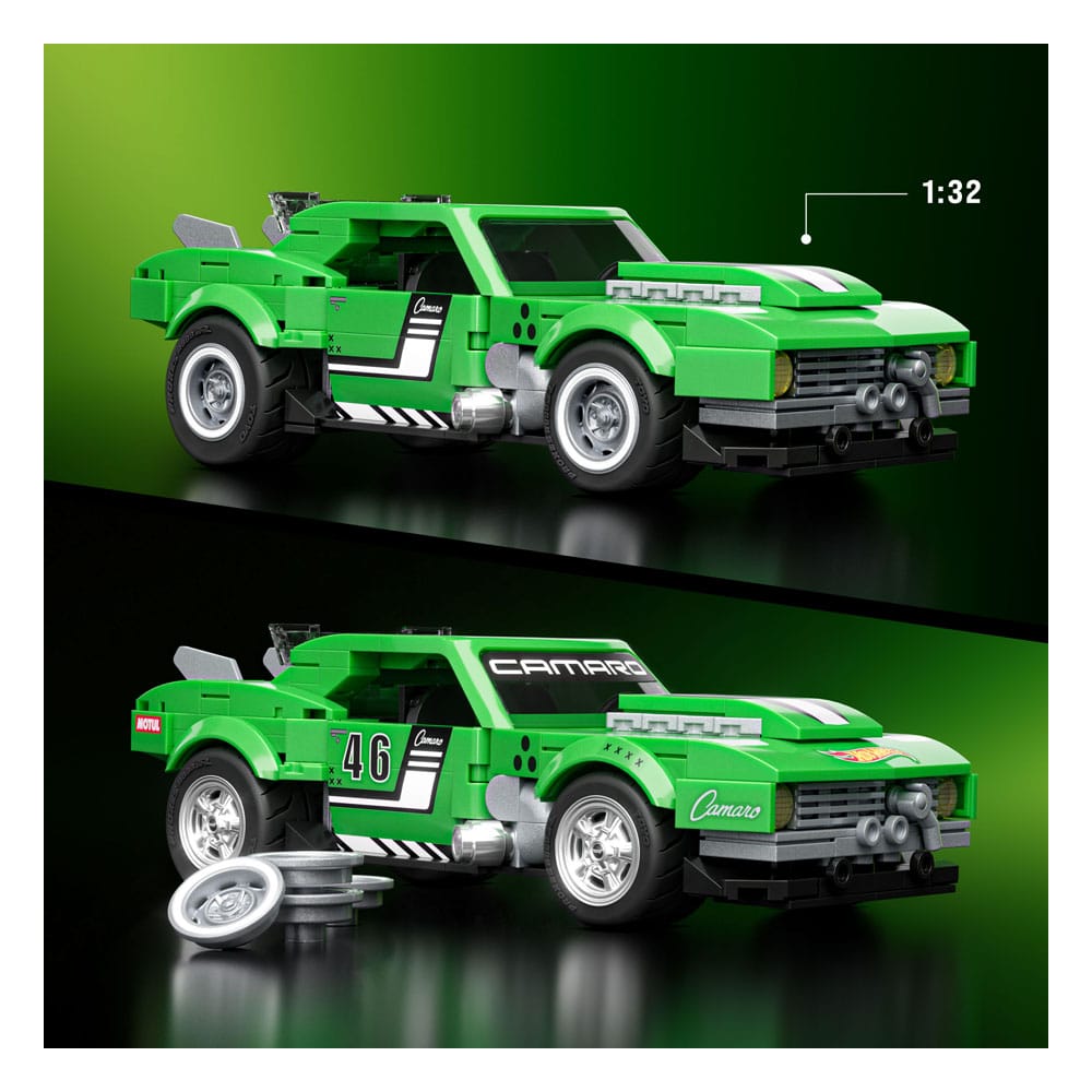 Mattel Brick Shop Hot Wheels Speed Series Building Set 1/32 Custom '68 Camaro