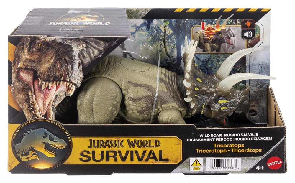 Jurassic World: Survival Action Figure Wild Roar Triceratops 31 cm
