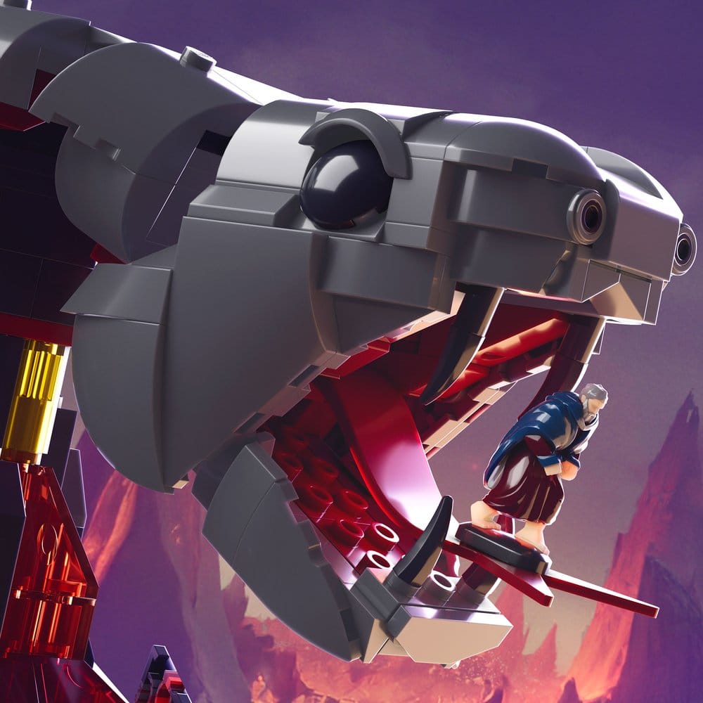 Masters of the Universe Mattel Brick Shop Construction Set Snake Mount