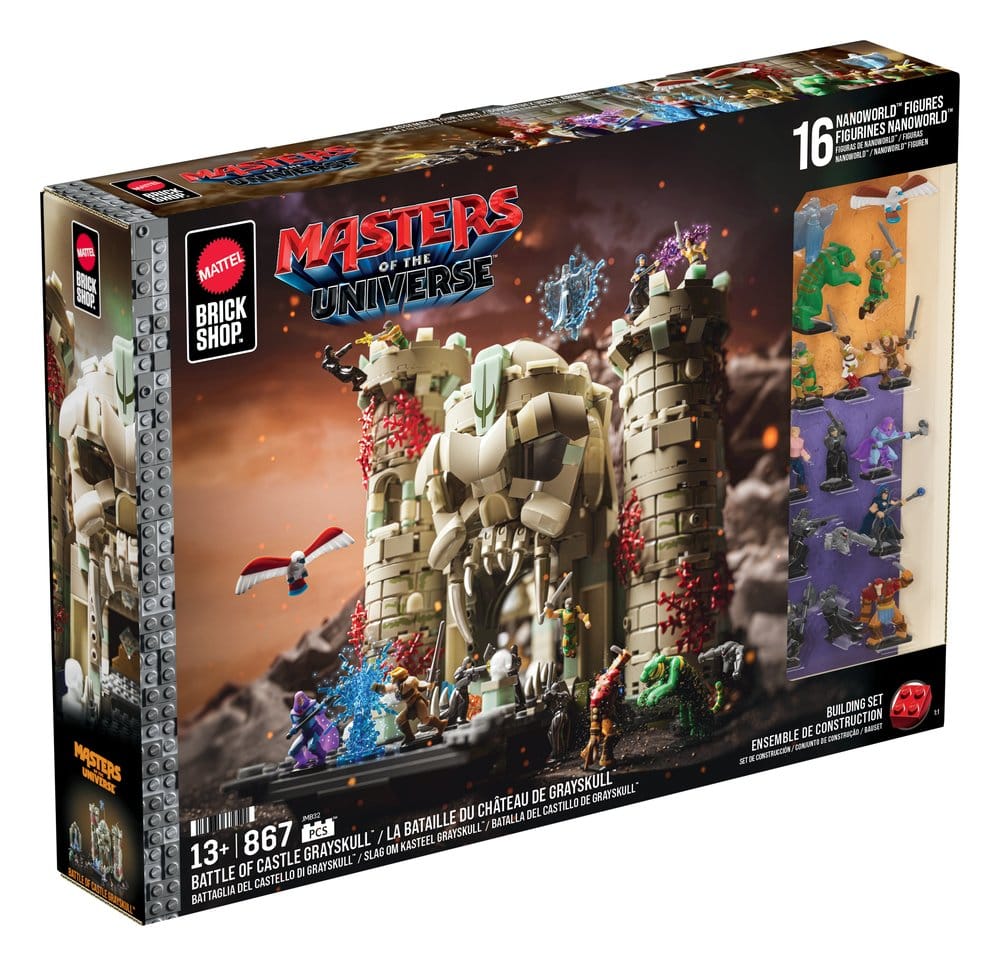 Masters of the Universe Mattel Brick Shop Construction Set Castle Grayskull