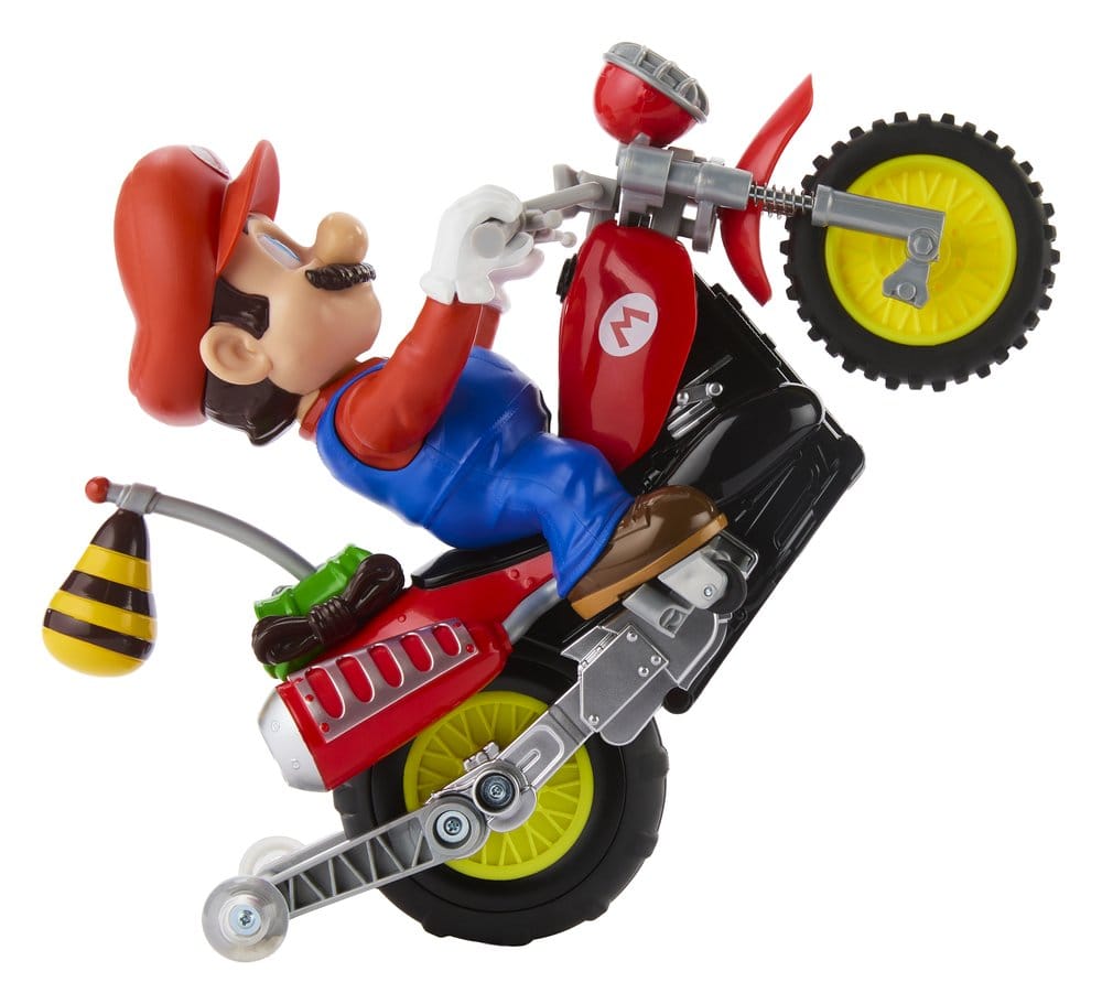 The Super Mario Galaxy Movie Hot Wheels RC Vehicle Mario Wheelie Motocross