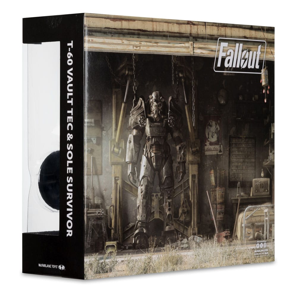 Fallout 4 Statue 2-Pack T-60 Vault Tec & Sole Survivor 18 cm