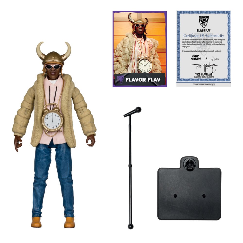 Music Maniacs Hip Hop Action Figure Flavor Flav 16 cm