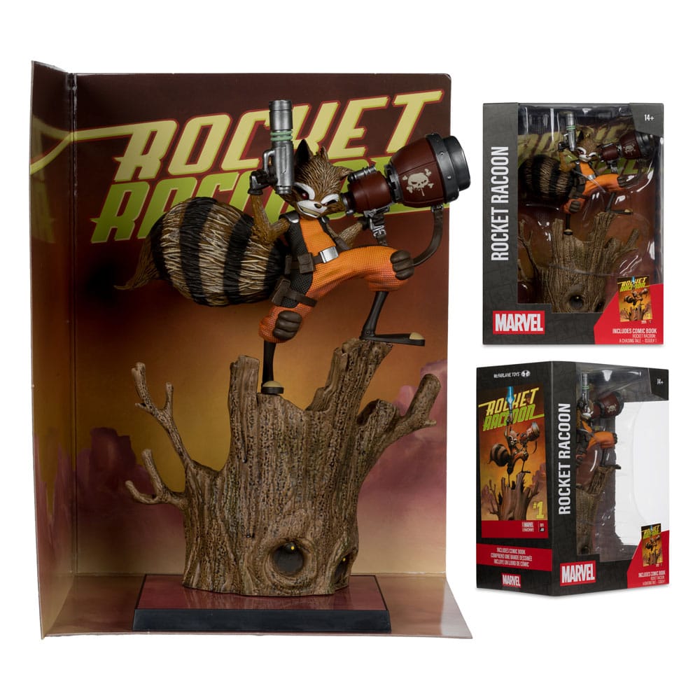 Marvel Collection PVC Statue 1/6 Rocket Raccoon (Rocket Raccoon: A Chasing Tale #1) 18 cm