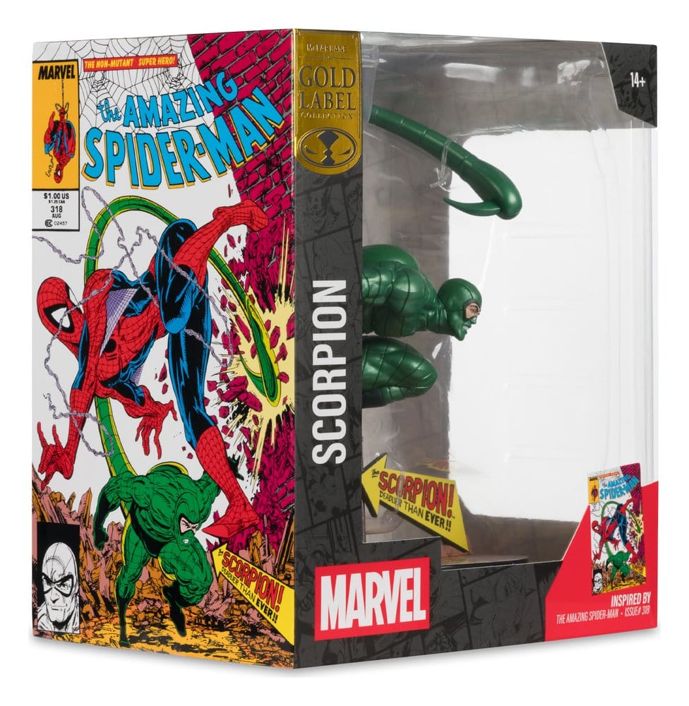 Marvel PVC Statue !/10 Scorpion (Metallic) (The Amazing Spider-Man #318) (Gold Label) 18 cm