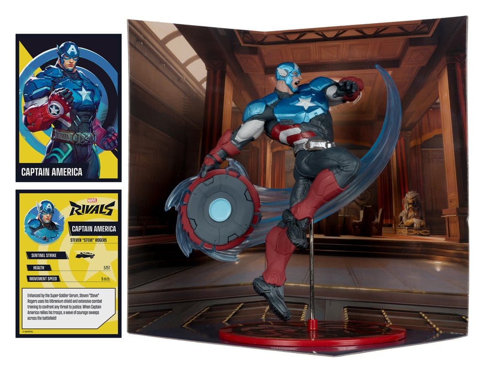 Marvel Rivals Collection 1/10 Action Figure Captain America 20 cm